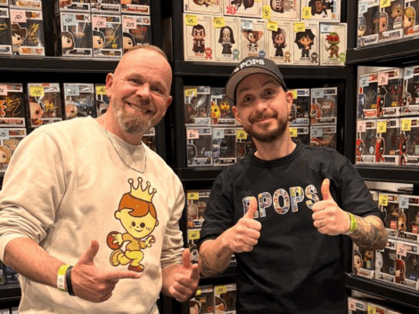 Funko Pop beurs maupie pascal stand op hdcc