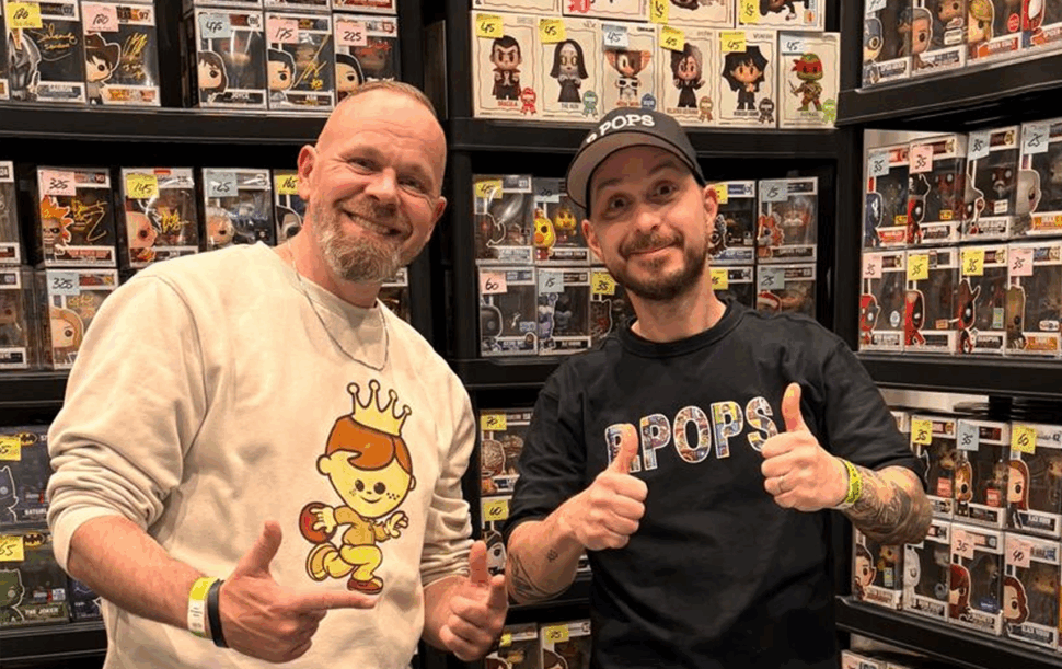 Funko Pop beurs maupie pascal stand op hdcc